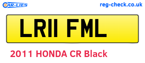LR11FML are the vehicle registration plates.