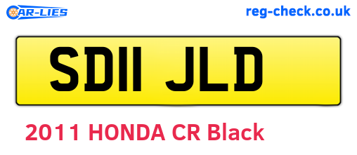 SD11JLD are the vehicle registration plates.