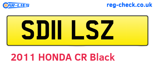 SD11LSZ are the vehicle registration plates.