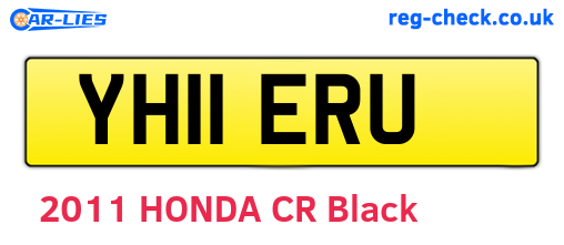 YH11ERU are the vehicle registration plates.