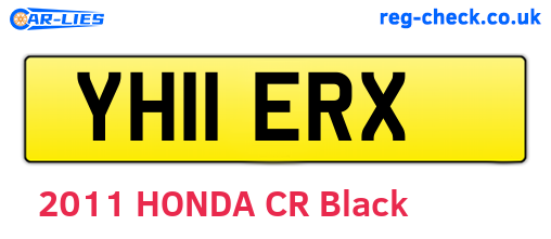 YH11ERX are the vehicle registration plates.