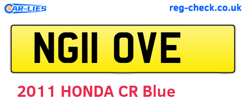 NG11OVE are the vehicle registration plates.