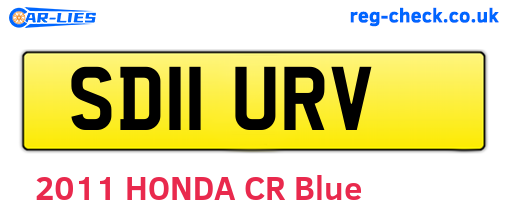 SD11URV are the vehicle registration plates.
