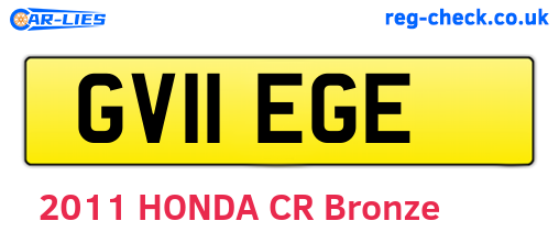GV11EGE are the vehicle registration plates.