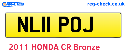 NL11POJ are the vehicle registration plates.