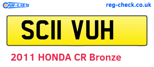 SC11VUH are the vehicle registration plates.