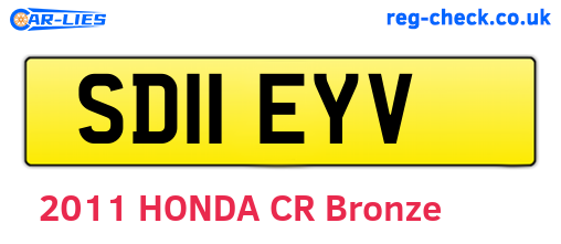 SD11EYV are the vehicle registration plates.