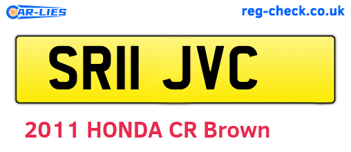 SR11JVC are the vehicle registration plates.