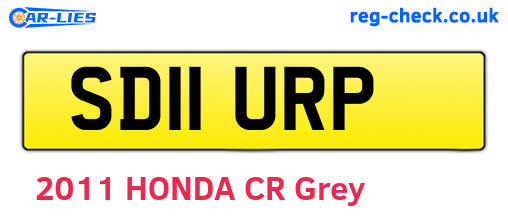 SD11URP are the vehicle registration plates.