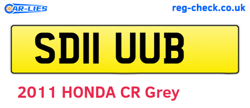 SD11UUB are the vehicle registration plates.