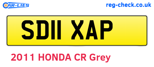 SD11XAP are the vehicle registration plates.