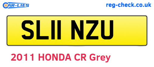 SL11NZU are the vehicle registration plates.