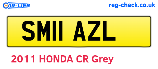 SM11AZL are the vehicle registration plates.