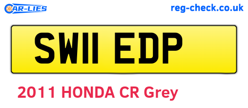 SW11EDP are the vehicle registration plates.
