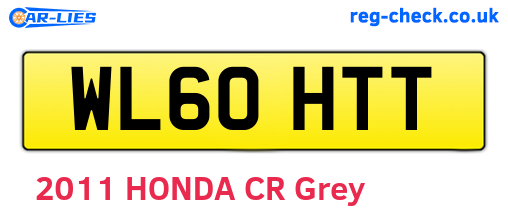 WL60HTT are the vehicle registration plates.