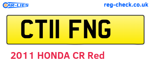 CT11FNG are the vehicle registration plates.