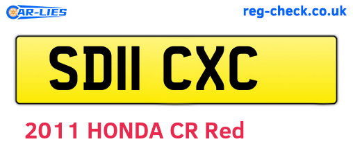 SD11CXC are the vehicle registration plates.