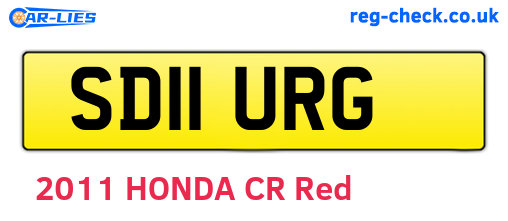 SD11URG are the vehicle registration plates.