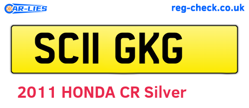 SC11GKG are the vehicle registration plates.