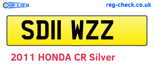 SD11WZZ are the vehicle registration plates.