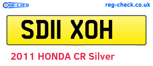 SD11XOH are the vehicle registration plates.
