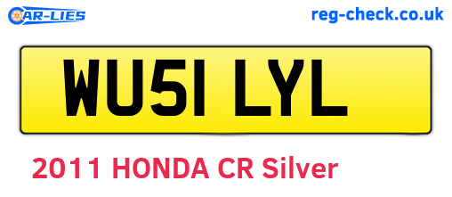 WU51LYL are the vehicle registration plates.