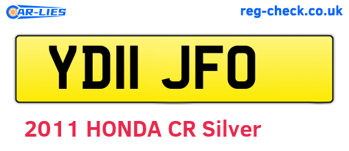 YD11JFO are the vehicle registration plates.