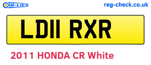 LD11RXR are the vehicle registration plates.