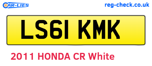 LS61KMK are the vehicle registration plates.