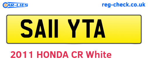 SA11YTA are the vehicle registration plates.
