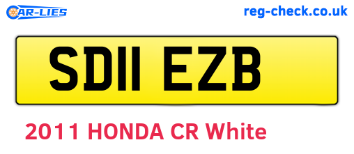 SD11EZB are the vehicle registration plates.