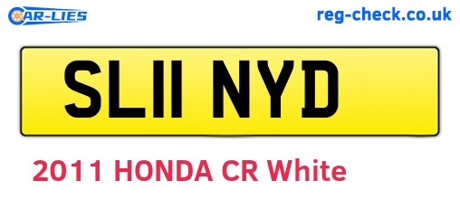 SL11NYD are the vehicle registration plates.