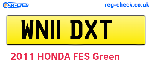 WN11DXT are the vehicle registration plates.