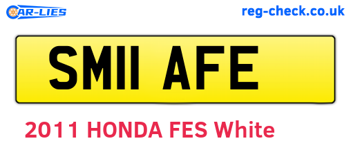 SM11AFE are the vehicle registration plates.