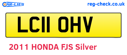 LC11OHV are the vehicle registration plates.