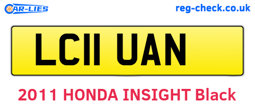 LC11UAN are the vehicle registration plates.