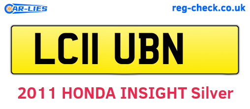 LC11UBN are the vehicle registration plates.