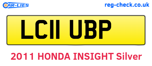 LC11UBP are the vehicle registration plates.