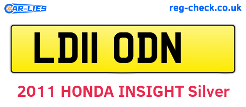LD11ODN are the vehicle registration plates.