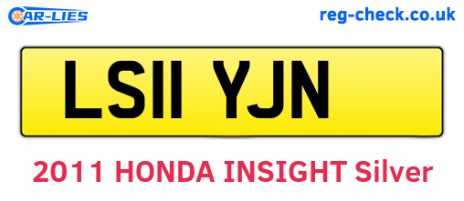 LS11YJN are the vehicle registration plates.