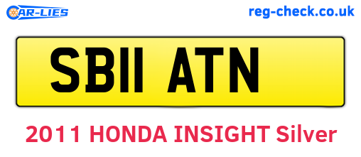 SB11ATN are the vehicle registration plates.