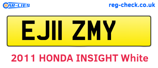 EJ11ZMY are the vehicle registration plates.
