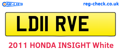 LD11RVE are the vehicle registration plates.