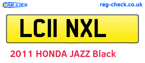 LC11NXL are the vehicle registration plates.