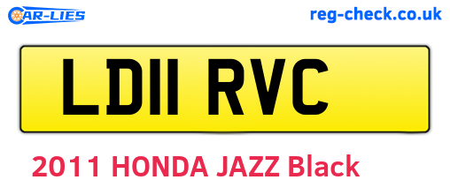 LD11RVC are the vehicle registration plates.