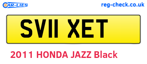 SV11XET are the vehicle registration plates.