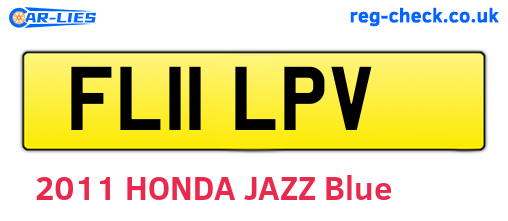 FL11LPV are the vehicle registration plates.