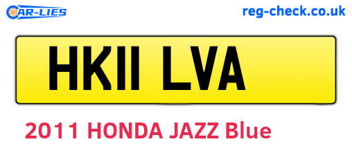 HK11LVA are the vehicle registration plates.