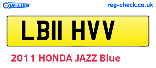 LB11HVV are the vehicle registration plates.