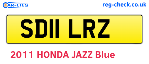 SD11LRZ are the vehicle registration plates.
